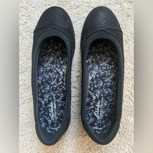 Clarks Breeze Ayla Shoes Flats in Black